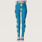 Leggings met vlag van South Dakota, Verenigde Stat (Voorkant)