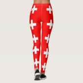 Leggings met vlag van Zwitserland (Achterkant)