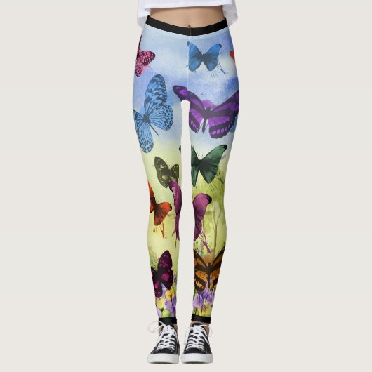 LEGGINGS MET VLINDERS (Voorkant)