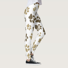 Leggings met vrouwelijke pooafdrukken