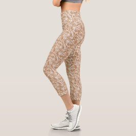 Leggings met White Lace Stylish Capri