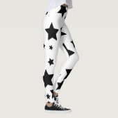leggings met witte en zwarte sterren (Rechts)