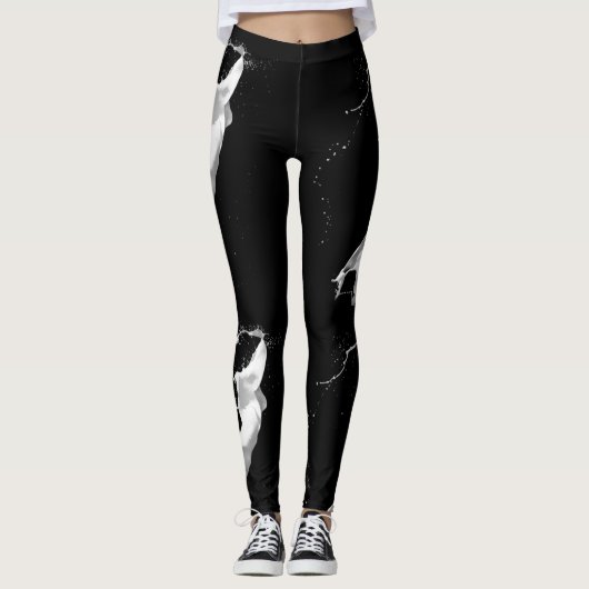 Leggings met witte verf (Voorkant)