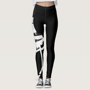 leggings met zwart wit grijs mummy
