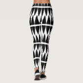 Leggings met zwart/wit patroon (Achterkant)