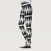 Leggings met zwart/wit patroon (Links)