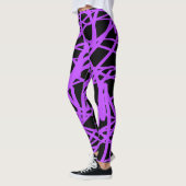 Leggings met zwarte en gewelddadige gelaagde Yoga  (Links)