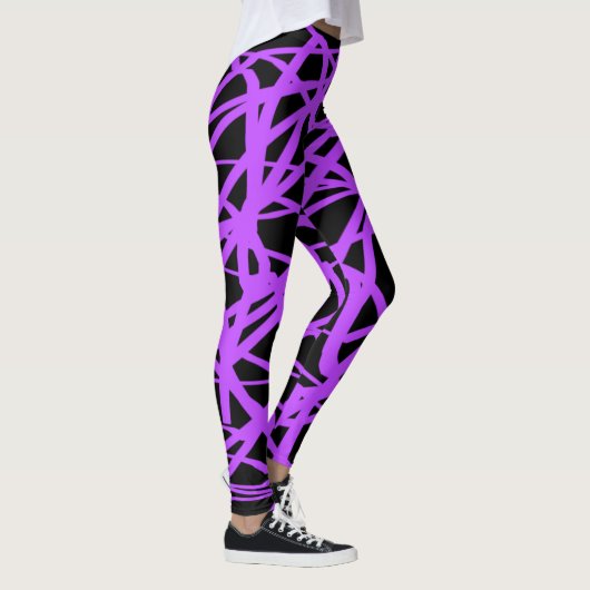Leggings met zwarte en gewelddadige gelaagde Yoga (Rechts)