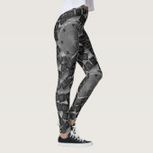 Leggings met zwarte en witte poker en poker Chip (Rechts)