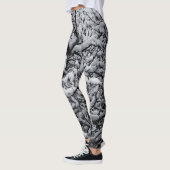 Leggings met zwarte en witte sneeuw (Links)