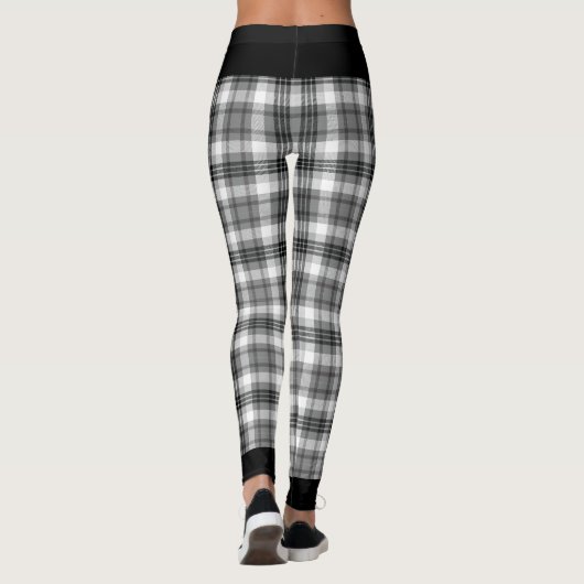 Leggings met zwarte en witte spelden (Achterkant)