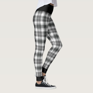 Leggings met zwarte en witte spelden