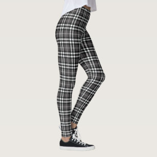 Leggings met zwarte en witte spelden