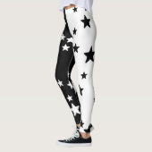 Leggings met zwarte en witte ster (Links)
