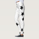 Leggings met zwarte en witte sterren (Links)