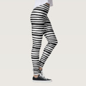 Leggings met zwarte en witte streep (Rechts)