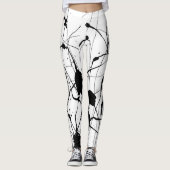 Leggings met zwarte inkt (Voorkant)