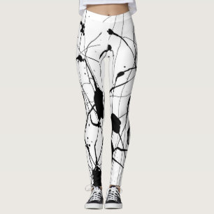 Leggings met zwarte inkt