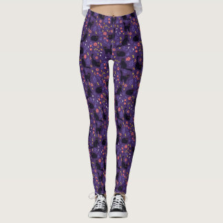 Leggings met zwarte kat