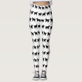 Leggings met zwarte kat (Voorkant)