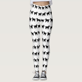 Leggings met zwarte kat