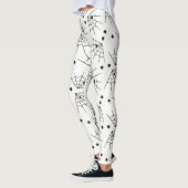 Leggings met zwarte spieren en spinbanden (Links)