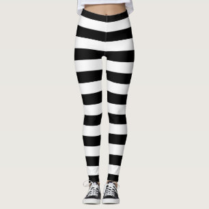 Leggings met zwarte strepen