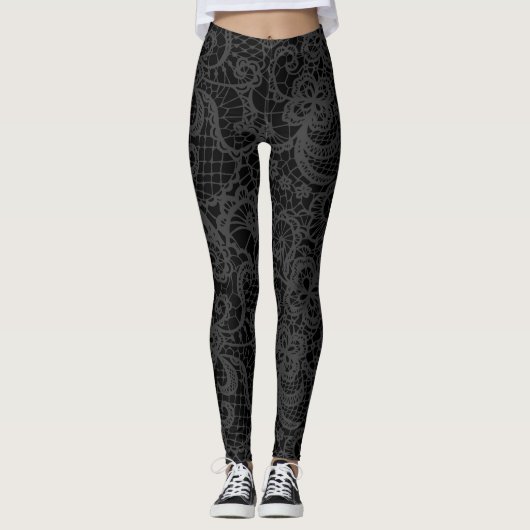 Leggings met zwarte zijde (Voorkant)