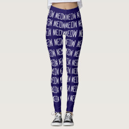 Leggings miauw - Stijlvol miauw berichtpatroon