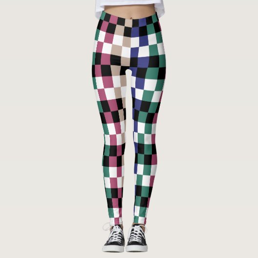 Leggings mit buntem Geflecht (Voorkant)