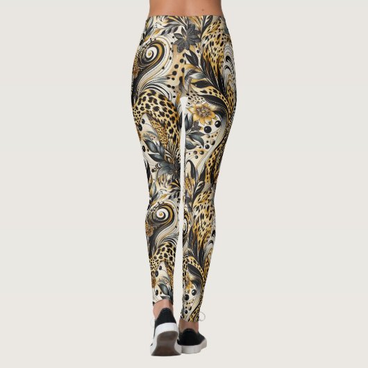 Leggings mit Leopardenmuster (Achterkant)