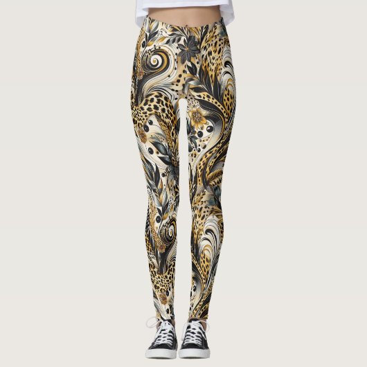 Leggings mit Leopardenmuster (Voorkant)