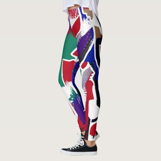 Leggings mit starken Farben (Links)