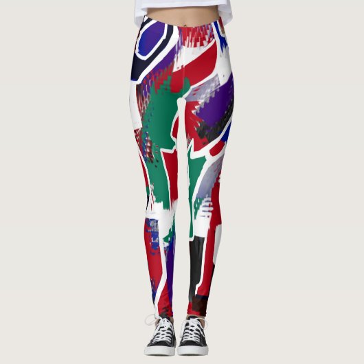 Leggings mit starken Farben (Voorkant)