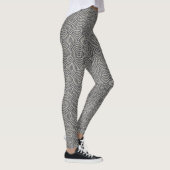 Leggings Modern Grijs en Beige Concentrische Ringe (Rechts)
