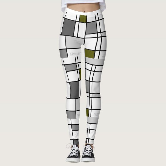Leggings Mondriaan Geïnspireerd 4 (Voorkant)