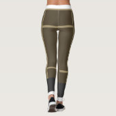 Leggings Mondrian Brown Beige 1 (Achterkant)