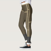 Leggings Mondrian Brown Beige 1 (Links)