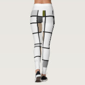 Leggings Mondrian Geïnspireerd 3 (Achterkant)