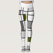 Leggings Mondrian Geïnspireerd 3 (Voorkant)