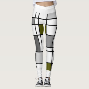 Leggings Mondrian Geïnspireerd 3