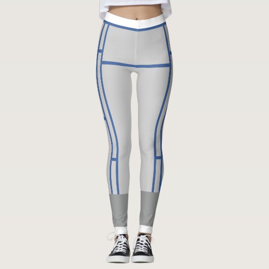 Leggings Mondrian Geïnspireerd OcG FG 1 (Voorkant)