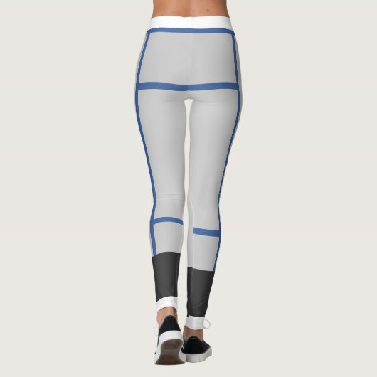 Leggings Mondrian Geïnspireerd OcG FG 2 Wider (Achterkant)