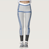Leggings Mondrian Geïnspireerd OcG FG 2 Wider (Voorkant)