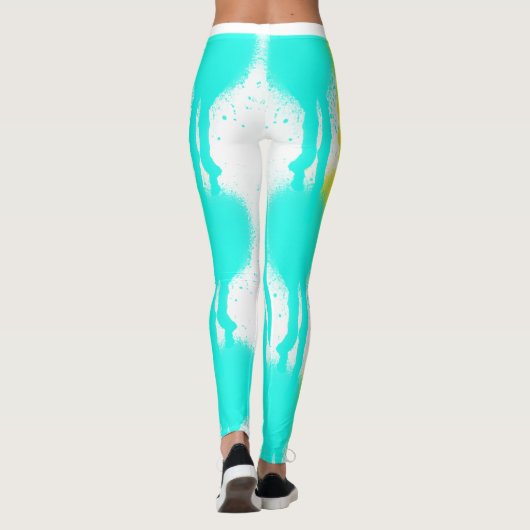 Leggings Multi-color Splatter Running Paint (Achterkant)