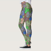 LEGGINGS - Multi-Kleur Blokken - Standaard (Links)
