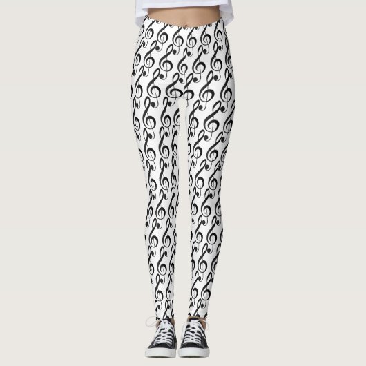 Leggings Music Clef (Voorkant)