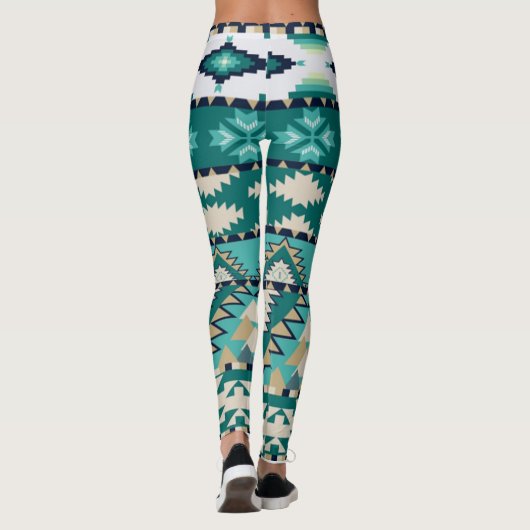 Leggings/Native American Aztec Pattern Leggings (Achterkant)