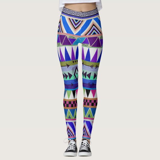 Leggings/Native American Aztec Pattern Leggings (Voorkant)
