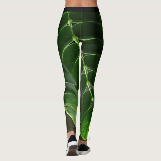 Leggings-Natuur van leder Draag Leggings (Achterkant)